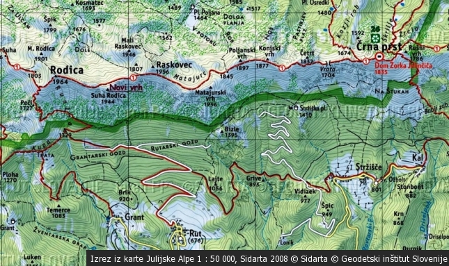 Seznam alpinističnih smučarskih spustov