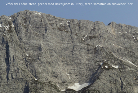 Loška stena, svet med Briceljkom in Oltarji
